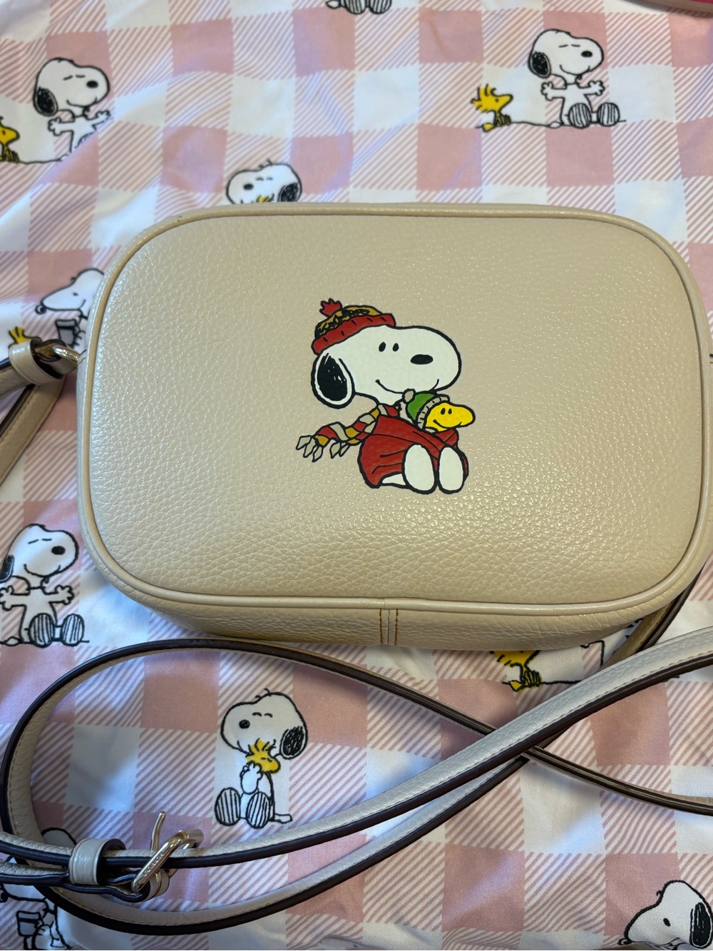 Coach Snoopy Crossbody Bag with Woodstock Accent